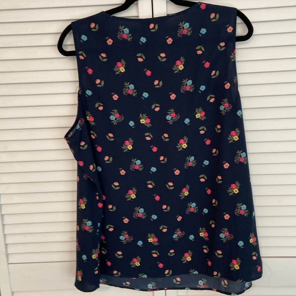 CJ Banks Lightweight Navy Tank Top 1X - Picture 4 of 7